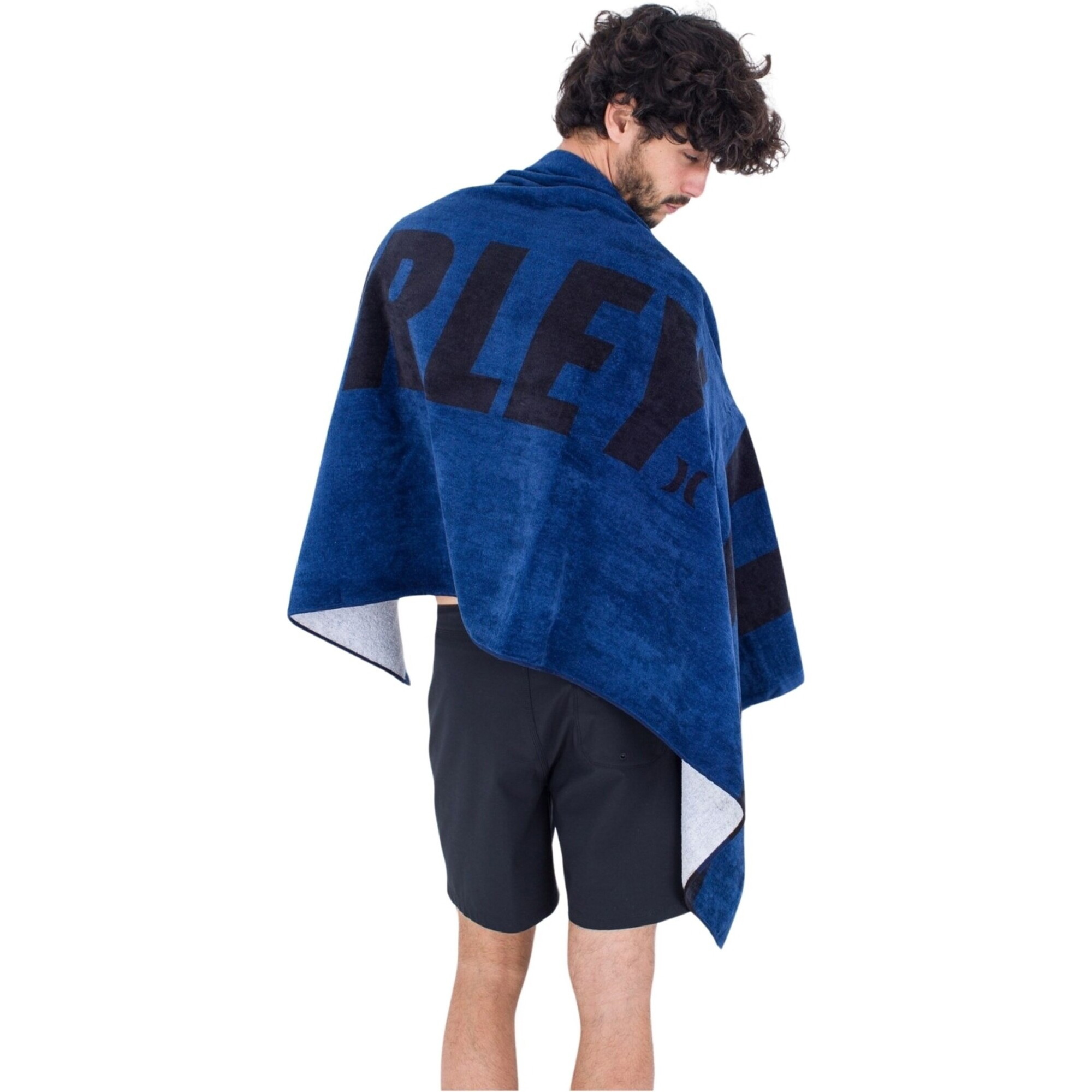 2026 Hurley Fastlane 2 Stripe Towel AMAX23Q1FT - Poseidon Blue
